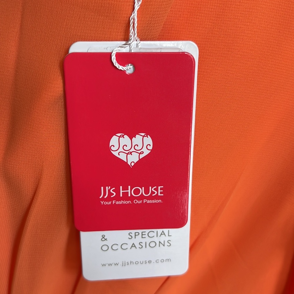 JJ’s House Formal Gown Size 16W Orange Maxi New with Tags - Picture 11 of 14